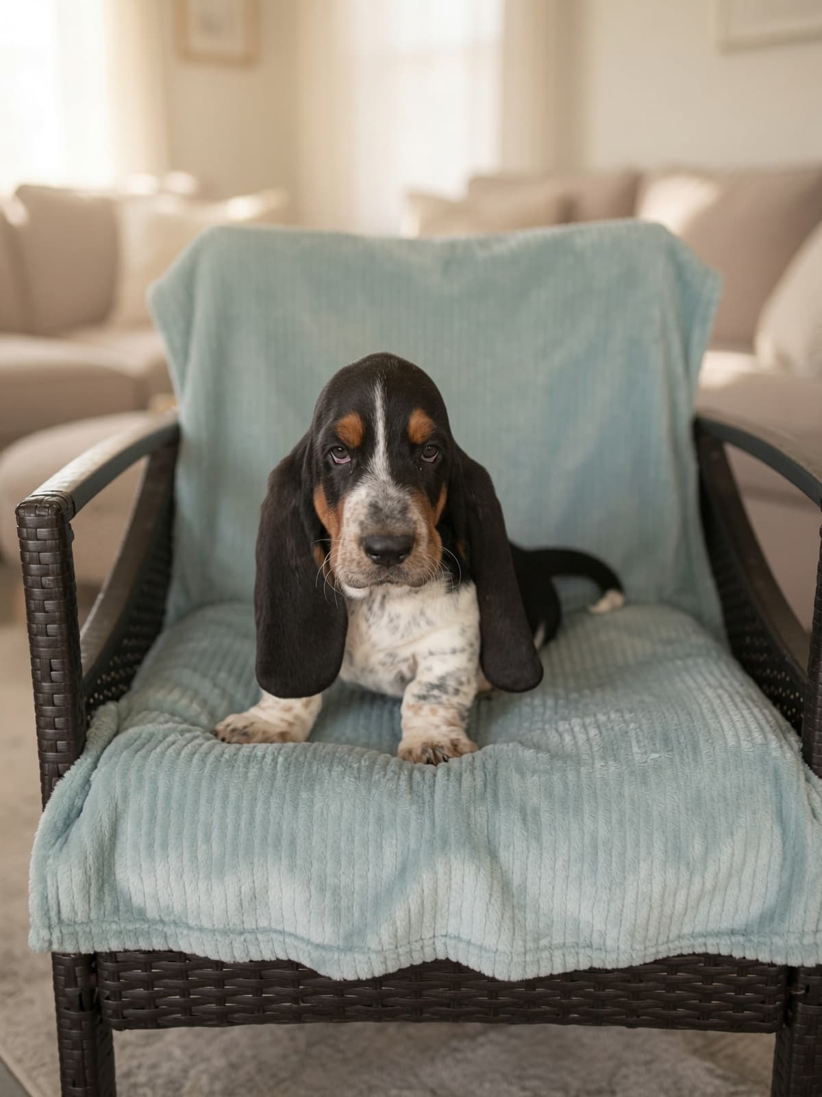 New puppy 4, a Basset Hound puppy