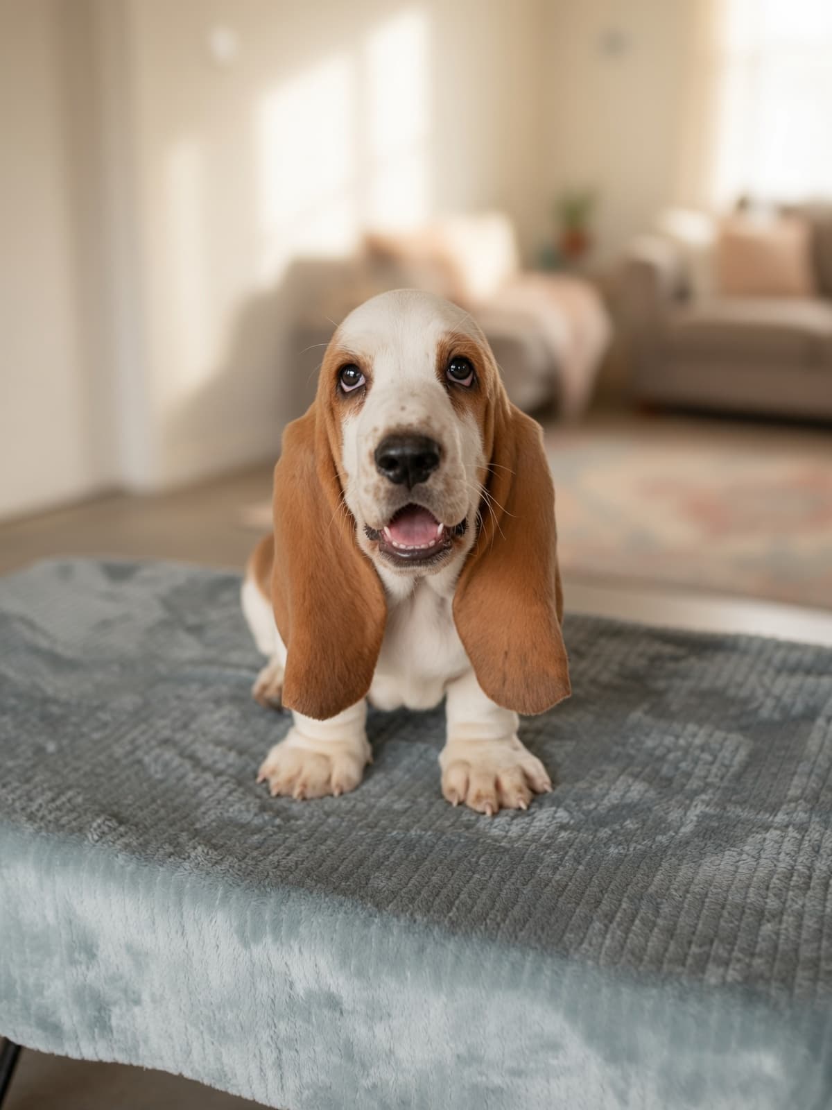 New puppy1, a Basset Hound puppy